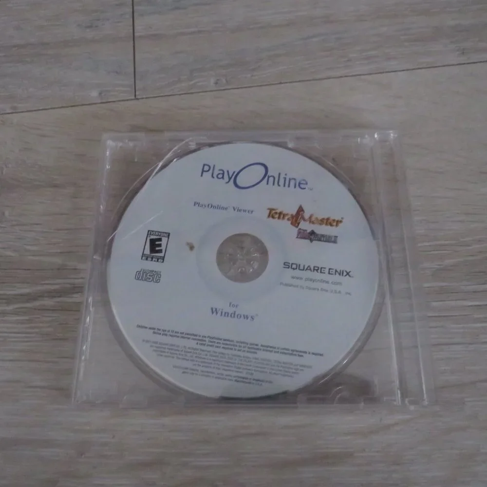 NO MANUAL  Final Fantasy XI Online PlayOnline Viewer & Tetra Master disc for Win